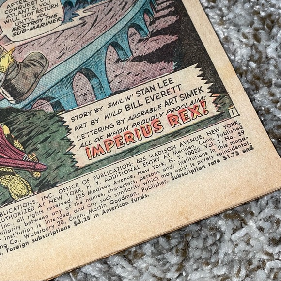 VINTAGE 1967 MARVEL TALES TO ASTONISH Hulk & Sub-Mariner Silver Age Comic #89 - Picture 5 of 9
